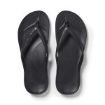 Kids - Arch Support Flip Flops - Black